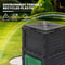 Outdoor Compost Bin Tumbler With Snapon Top Lid Gloves Durable EcoFriendly Composting Solution 7