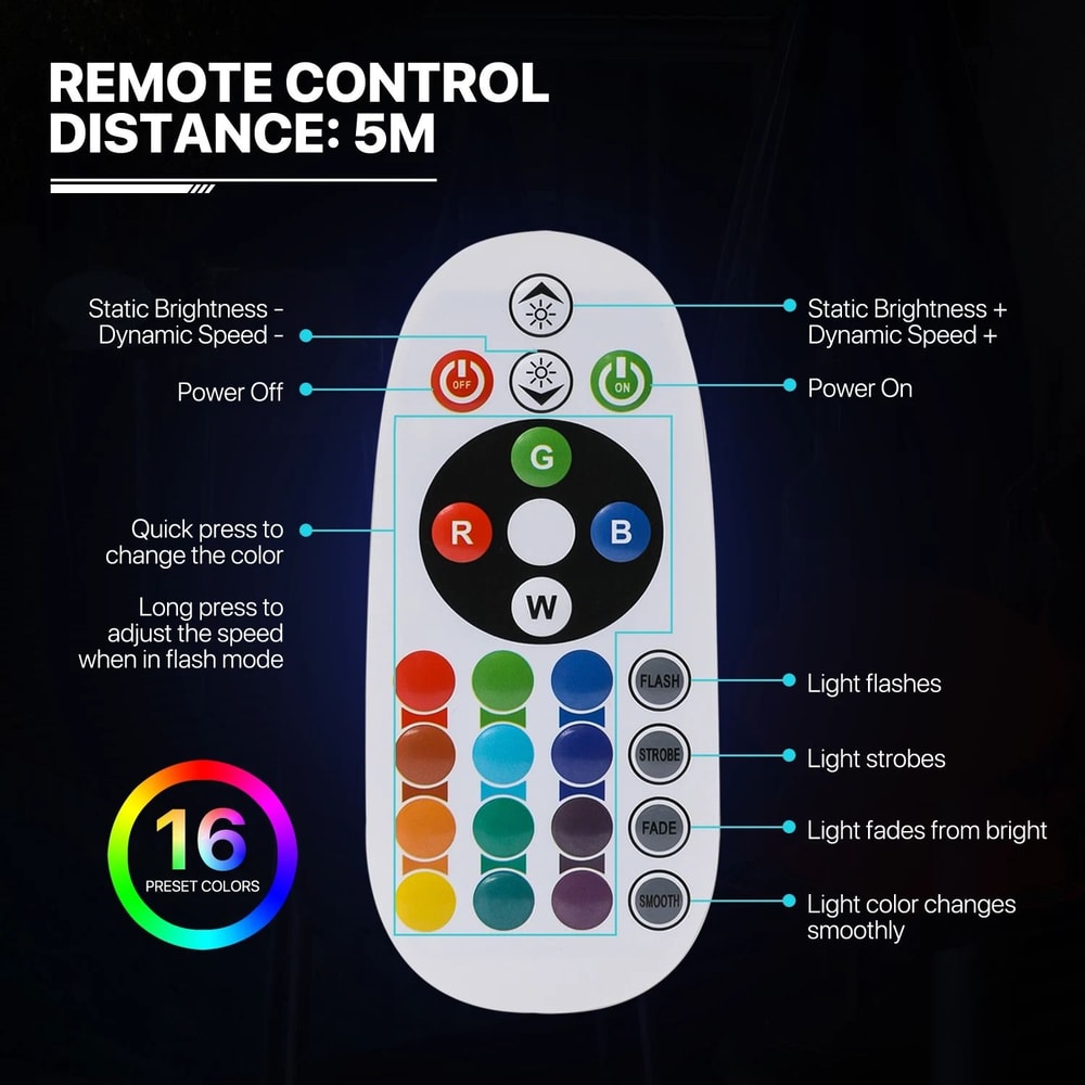 Egg Shape Lamp With Color Changing Light Remote Control Home Decor Lighting 4