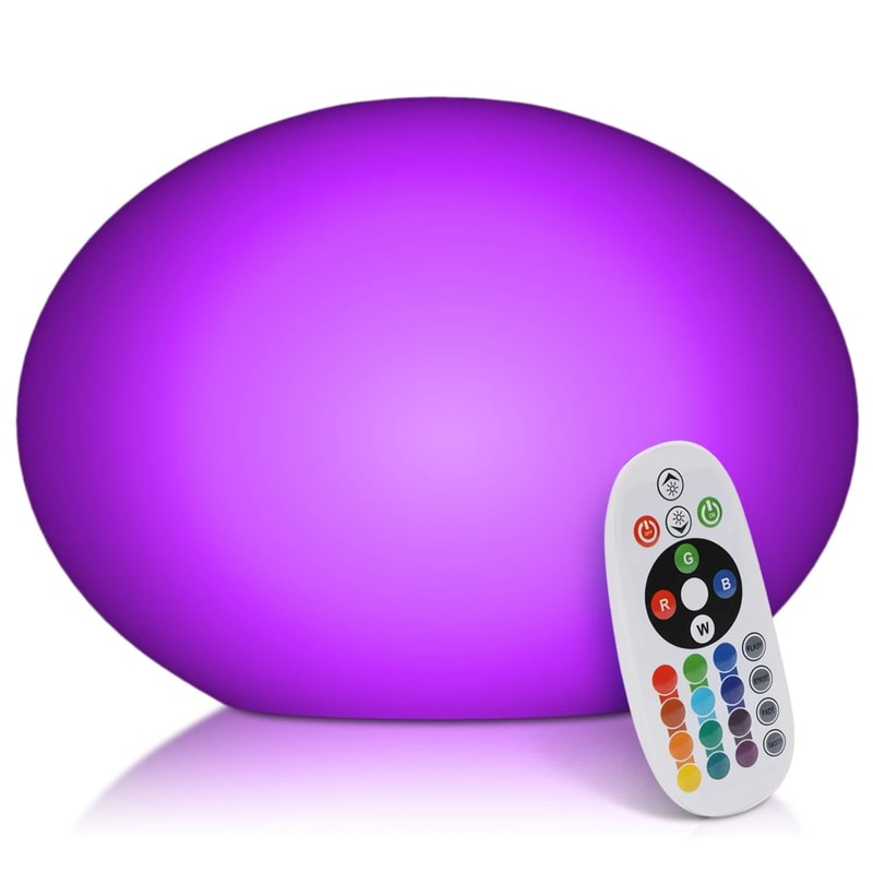 Egg Shape Lamp With Color Changing Light Remote Control Home Decor Lighting 1