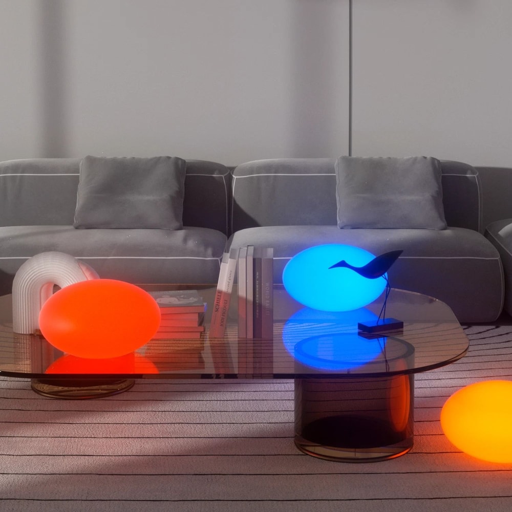 Egg Shape Lamp With Color Changing Light Remote Control Home Decor Lighting 6