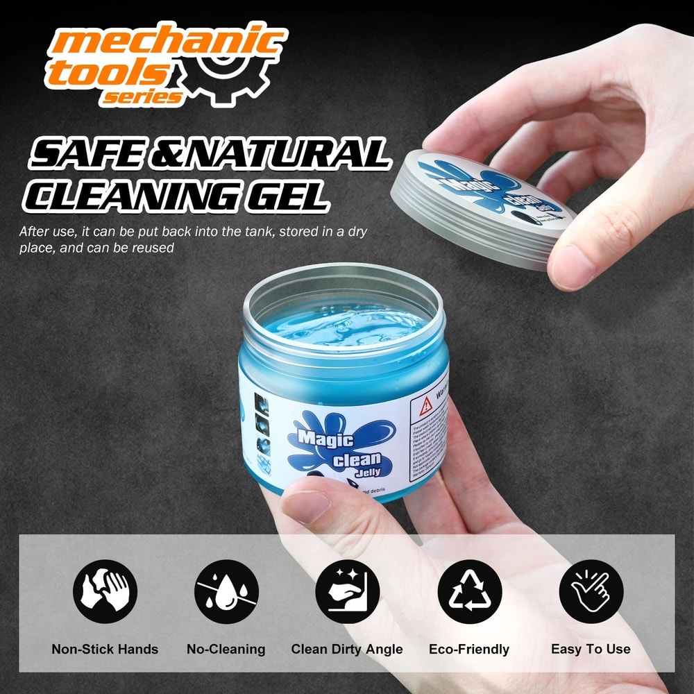 MultiPurpose Universal Cleaning Gel Jelly Gel For Keyboard Laptop Home Dust Removal Blue 6