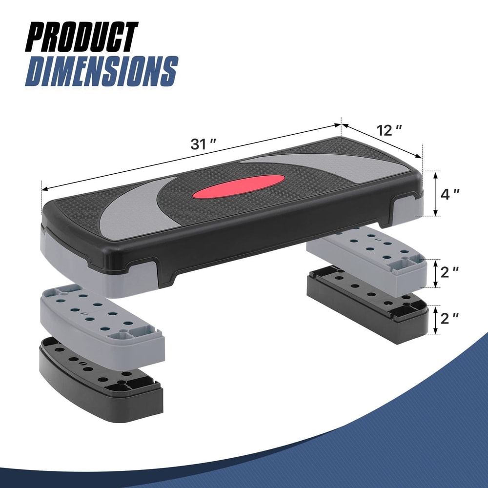 Adjustable Step Platform For Fitness Exercise Gym Workouts 7