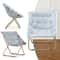 Cozy Foldable Saucer Chair With Faux Fur Upholstery Oversized Moon Lounge Seat 1