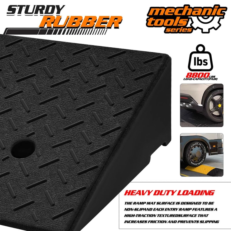 Low Profile Vehicle Maintenance Ramp For Oil Changes 6