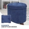 Round Storage Soft Padded Lift Top Footstool With Removable Lid 2