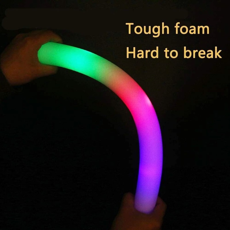 Light Up Foam Sticks Glow Rally Batons DJ Flashing Glow Stick For Parties 8