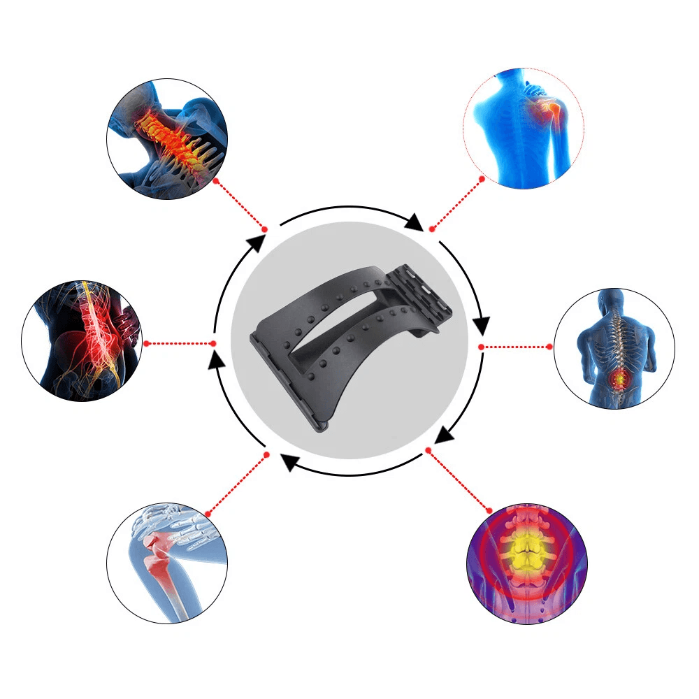 MultiLevel Back Stretcher Lumbar Support Device Pain Relief Posture Aid For Spine Health 4