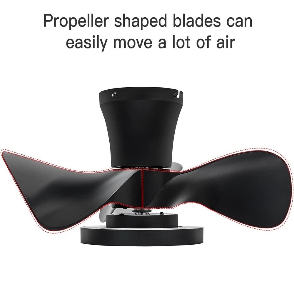 Ceiling Fan With LED Light Large Air Volume Remote Control For Dining Room 5