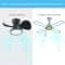Ceiling Fan With LED Light Large Air Volume Remote Control For Dining Room 7