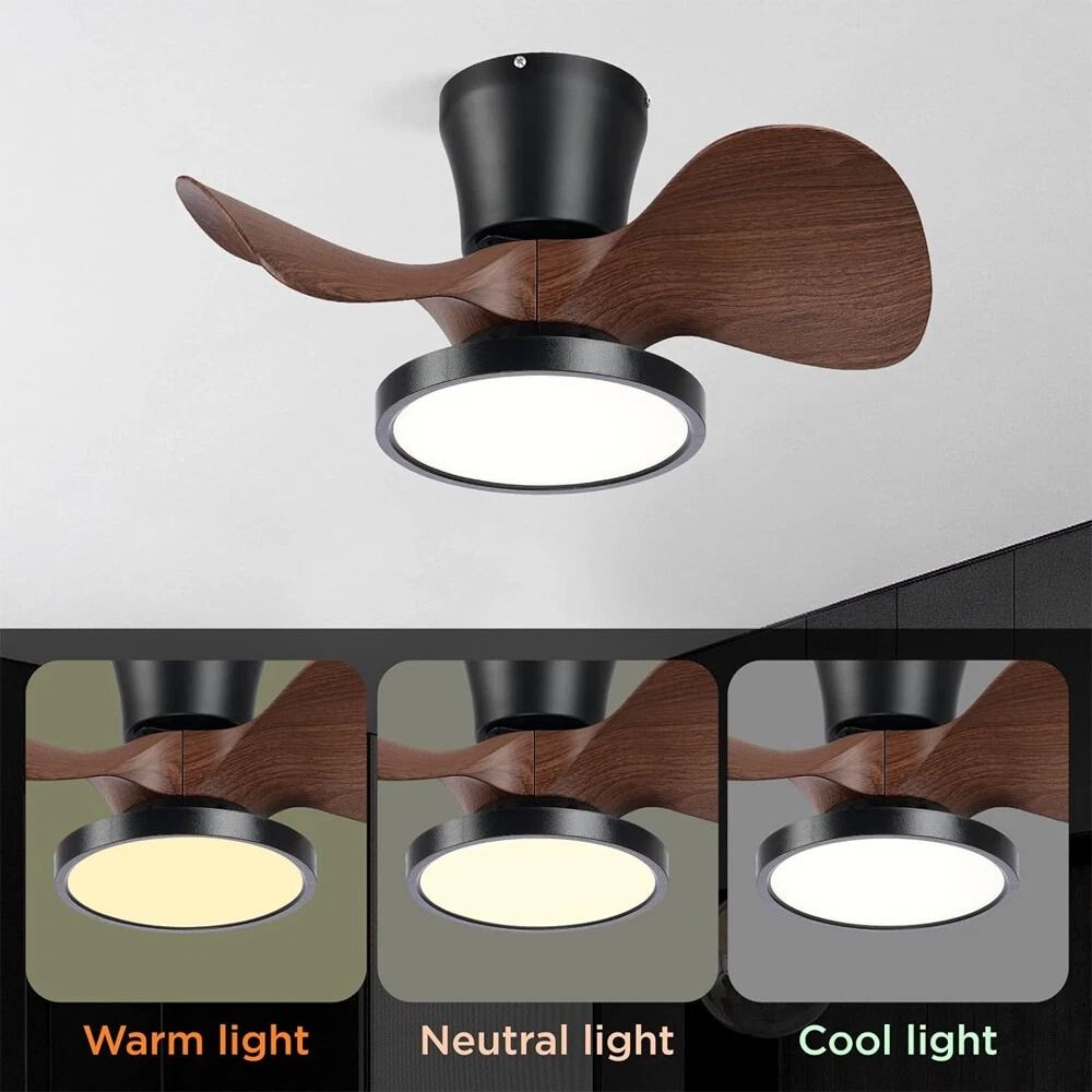 Ceiling Fan With LED Light Large Air Volume Remote Control For Dining Room 8