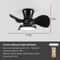Ceiling Fan With LED Light Large Air Volume Remote Control For Dining Room 4