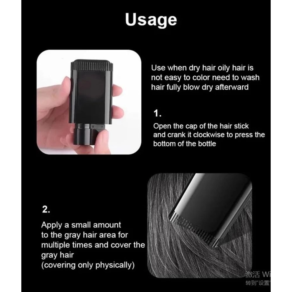 Hair Dye Stick Comb Wand SweatProof Touchup Tool For Easy Color Application 2