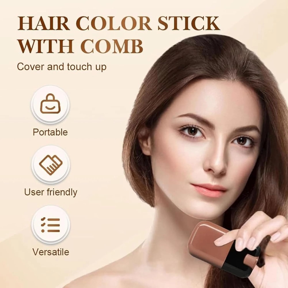 Hair Dye Stick Comb Wand SweatProof Touchup Tool For Easy Color Application 4