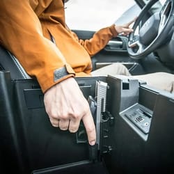 magnetic concealed gun holster – pistol holder for car mount