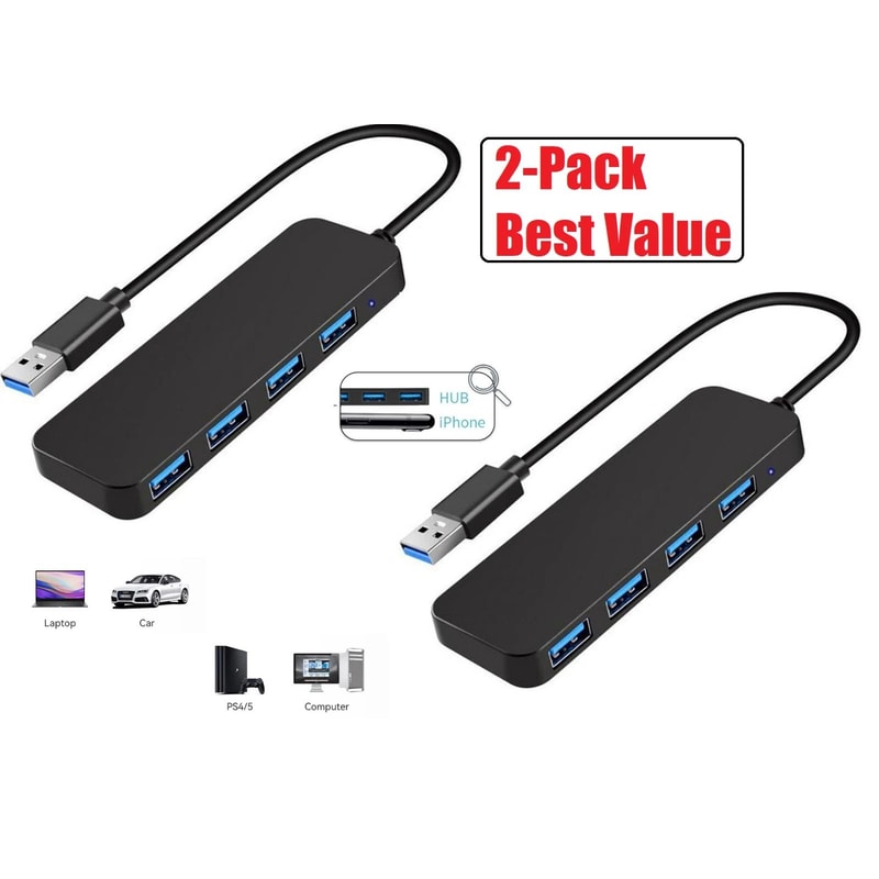 USB Splitter Expander For Laptop Flash Drive Connection 7