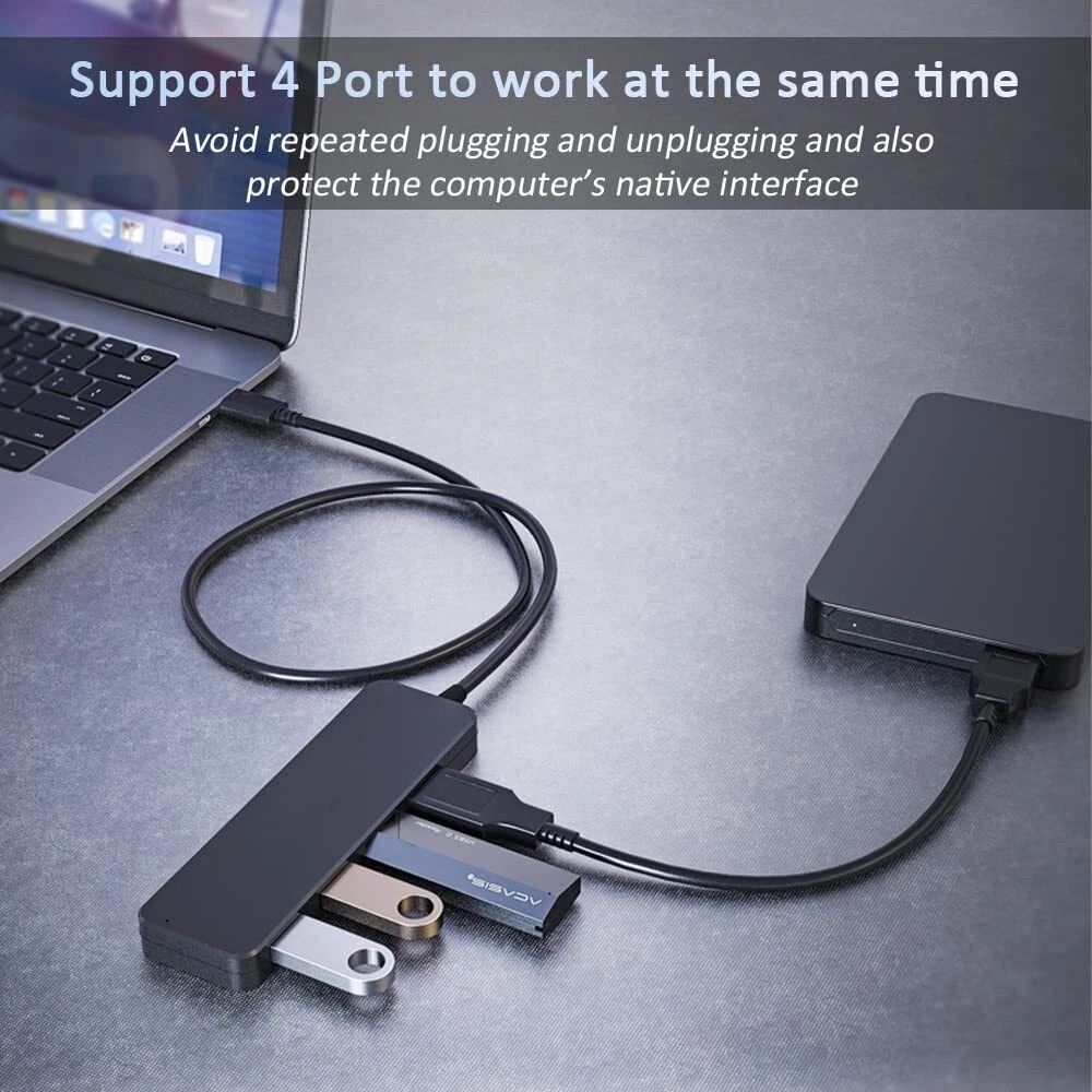 USB Splitter Expander For Laptop Flash Drive Connection 6