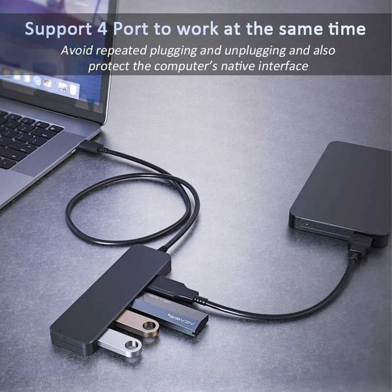 USB Splitter Expander For Laptop Flash Drive Connection 6