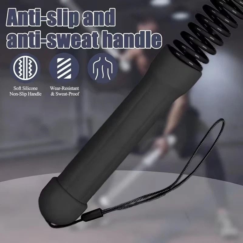 Portable Cordless Battle Rope Weighted Workout Rope For Men Women Indoor Fitness Training 2