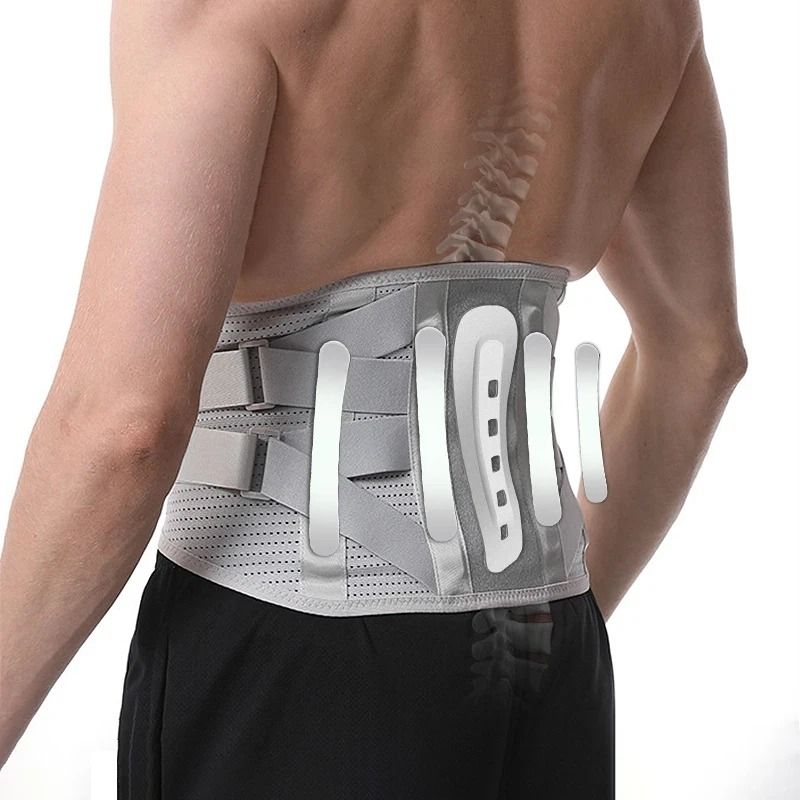 Adjustable Lower Back Support Brace For Pain Relief Lumbar Waist Belt For Men Women 0