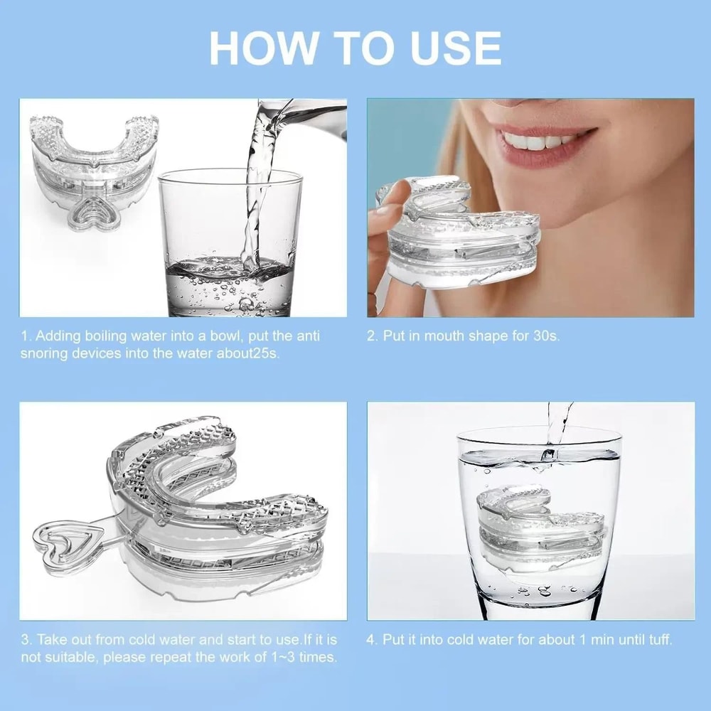 Upgraded Adjustable AntiSnore Mouthpiece Sleep Aid Adjustable Mouth Guard For Snoring Relief 1