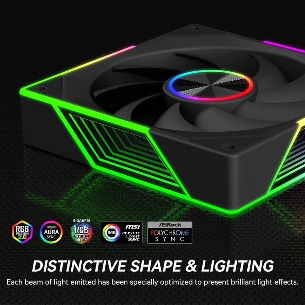 Silent Computer Case Fans For PC CPU Cooling 4