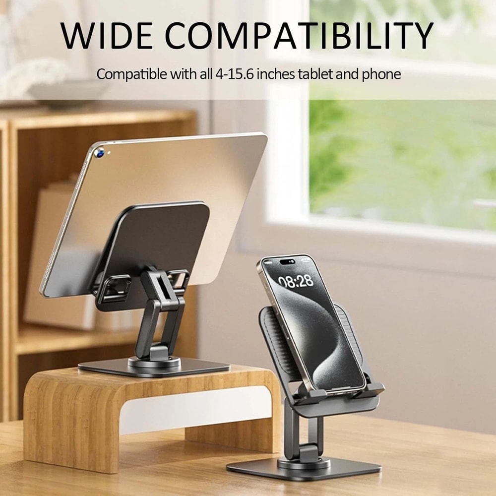 Aluminum Adjustable Tablet Stand Foldable Desktop Holder For Tablets Smartphones 2