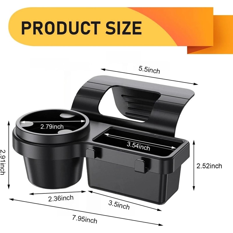 Hanging Car Door Window Cup Phone Holder Auto Storage Organizer Tray Rack 6