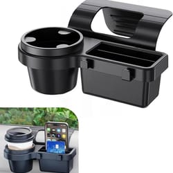 hanging car door window cup phone holder – auto storage organizer tray rack