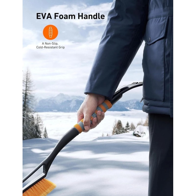 Snow Brush With Ice Scraper For Car Truck And SUV Windshield 2