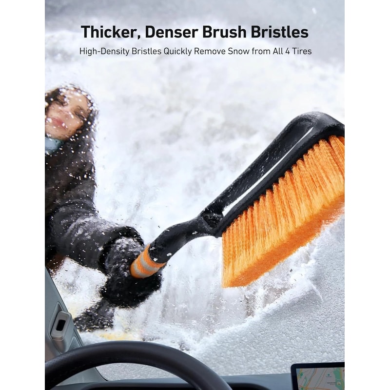 Snow Brush With Ice Scraper For Car Truck And SUV Windshield 4