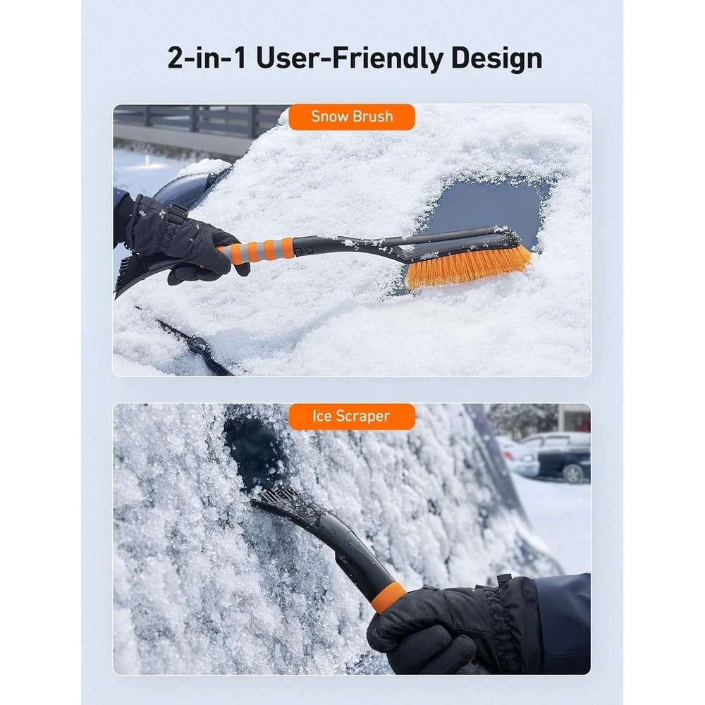 Snow Brush With Ice Scraper For Car Truck And SUV Windshield 5