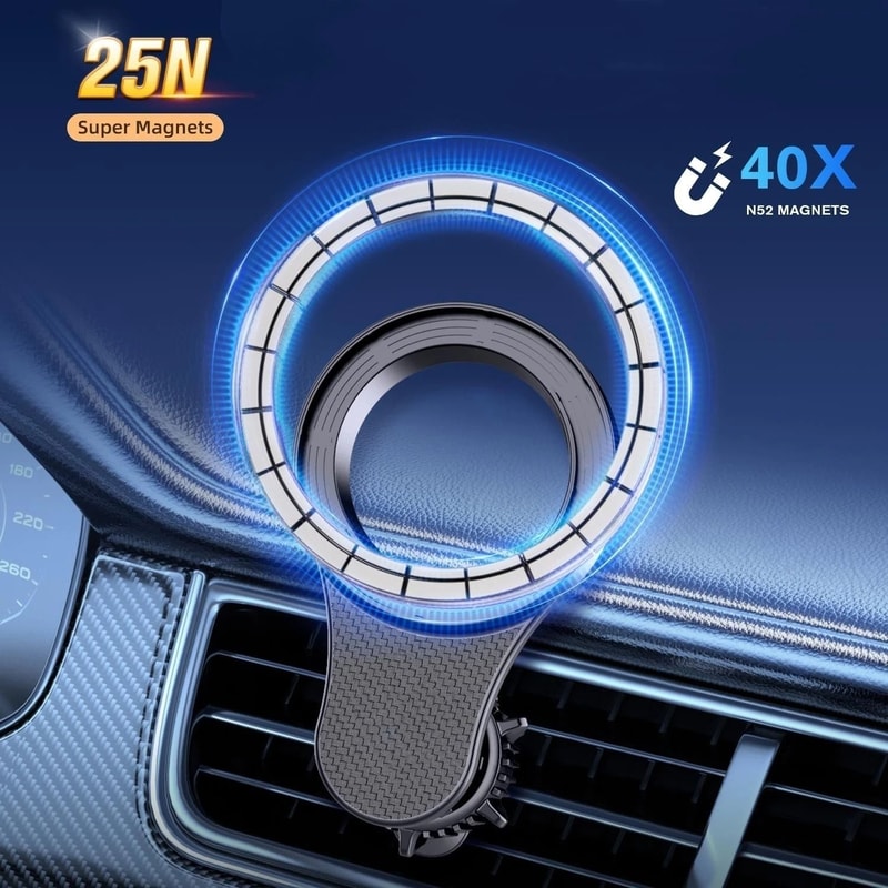 Universal Magnetic Car Mount Air Vent Dashboard Phone Holder 1