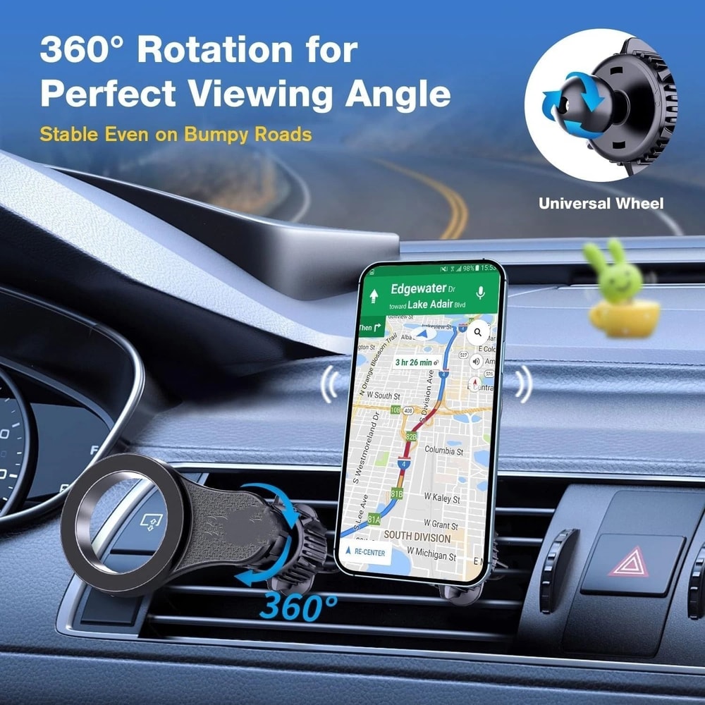 Universal Magnetic Car Mount Air Vent Dashboard Phone Holder 2