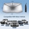 Car Windshield Sun Shade Foldable Umbrella Front Window Cover Visor UV Protection And Heat Insulat 6