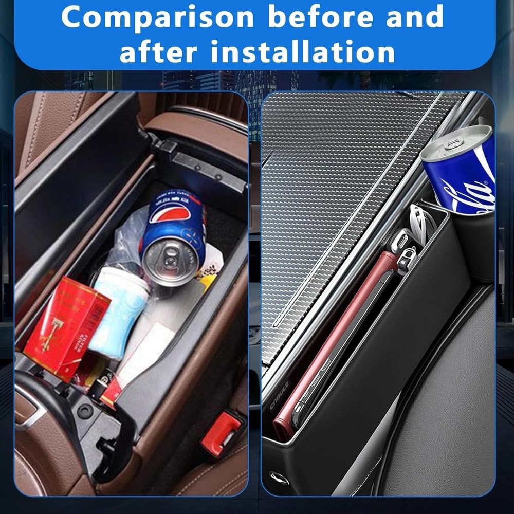 Car Seat Gap Filler Organizer Premium Storage Box For Van Car Interiors 2