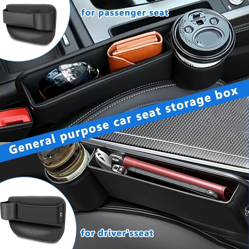 Car Seat Gap Filler Organizer Premium Storage Box For Van Car Interiors 3