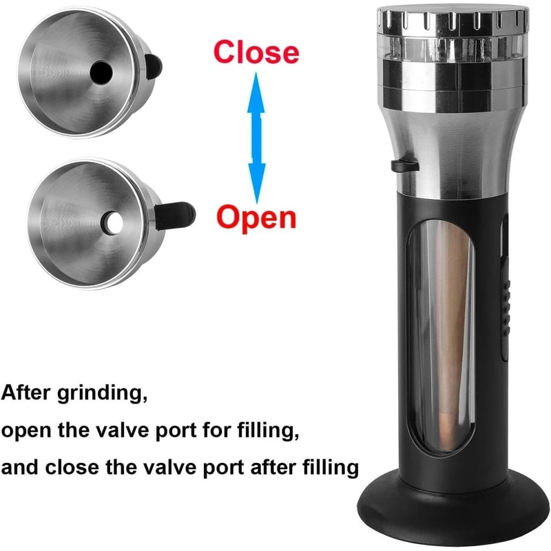 Herb Grinder Cone Loader Portable Grinder Roller Cone Filler For Effortless Rolling 5