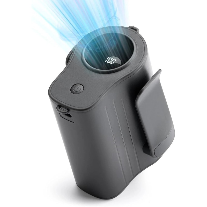 Portable Waist Fan Clipon Wearable Belt Personal Fan Rechargeable For Hours Of Cool Air 0