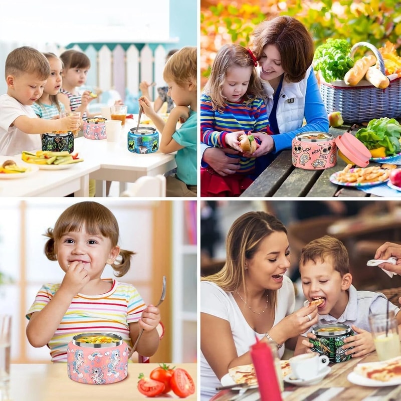 NEW Leakproof Bento Lunch Box For Kids Soup Thermo Lunch Container 6