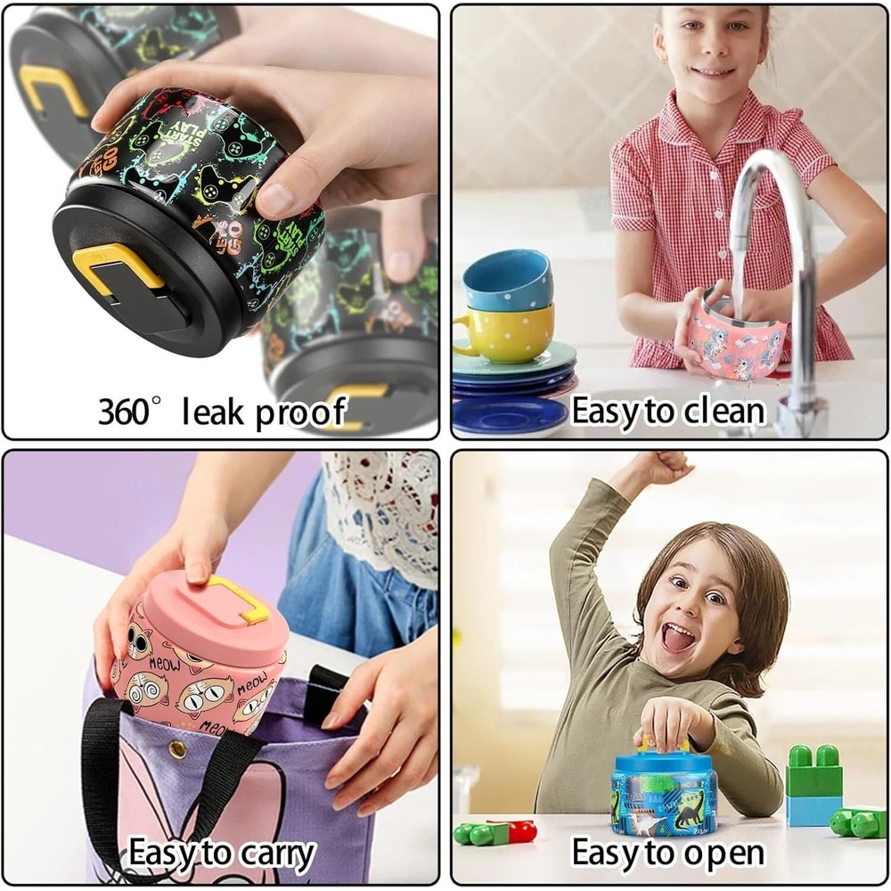 NEW Leakproof Bento Lunch Box For Kids Soup Thermo Lunch Container 1