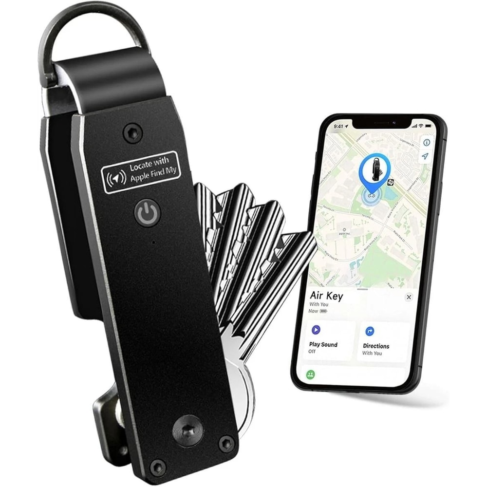 Key Organizer Keychain With Tracker Compact Metal Key Finder For Effortless Organization 1