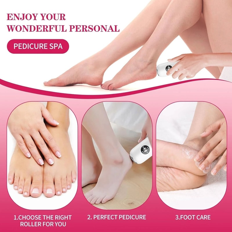 Portable Mini Electric Foot Grinder Callus And Dead Skin Remover Pedicure Tool For Smooth Feet 6