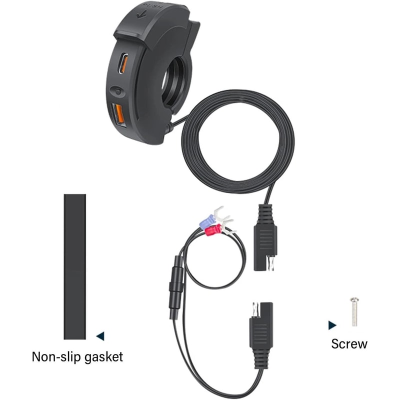 Motorcycle USB Charger Quick Charge For Phones And ATV Devices 2