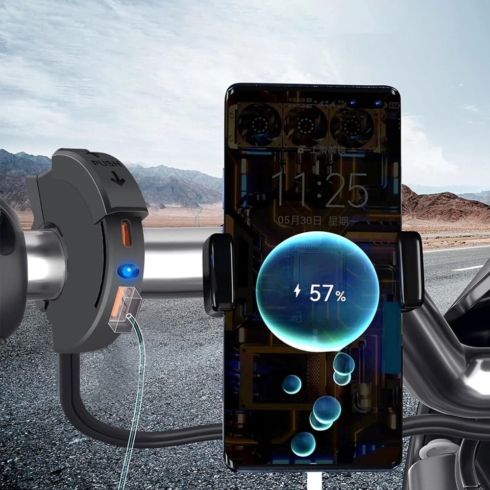 Motorcycle USB Charger Quick Charge For Phones And ATV Devices 0