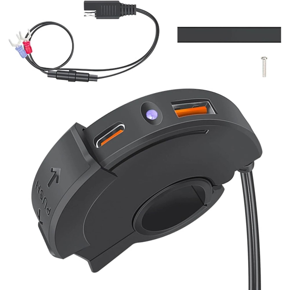 Motorcycle USB Charger Quick Charge For Phones And ATV Devices 4
