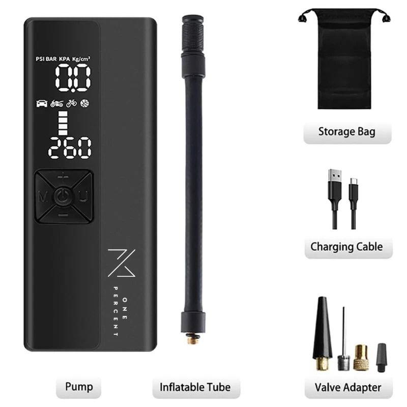 Portable Wireless Air Pump Tire Inflator For Car Bicycle And Ball 4