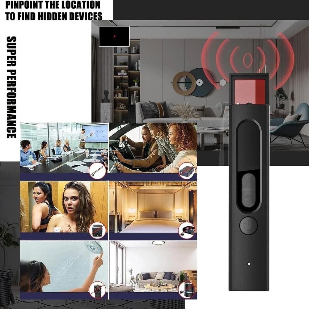Hidden Camera Detector And RF Signal Detector With Tracker Detection 4