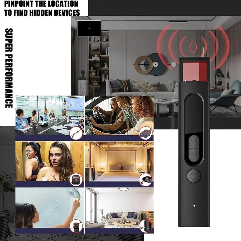 Hidden Camera Detector And RF Signal Detector With Tracker Detection 4