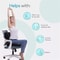 Seat Cushion With Lumbar Support Foam Sciatica Pain Relief Pillow 5