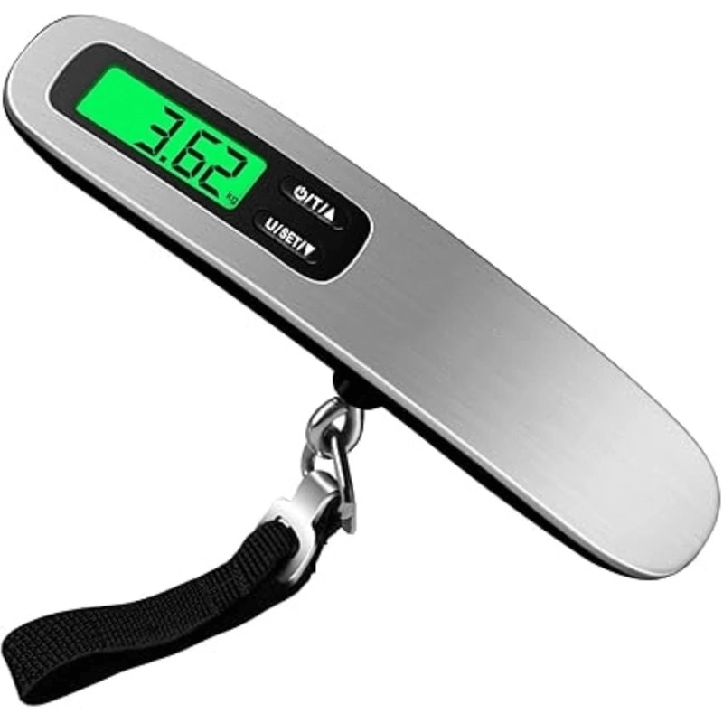 Portable Digital Luggage Scale With LCD Display Hanging Baggage Weighing Tool 0